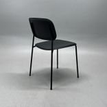 Begagnad matstol Soft Edge 10 från HAY i svart. Mått: bredd 50 cm, djup 53 cm, Höjd: 78 cm, Sitthöjd: 46 cm. 