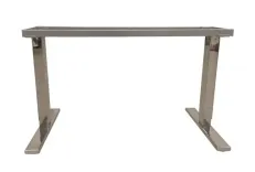 Begagnat bordsstativ från SA Möbler i krom. Mått: Höjd 63-76 cm x Bredd 119 cm x Djup 55 cm. 