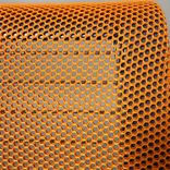 Begagnad kontorsstol från Steelcase, modell Think. Med sits i mörkgrått och rygg i orange mesh. Mått: Justerbar sitthöjd 41 till 53 cm. 