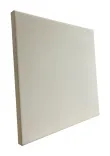 Begagnad kvadratisk väggabsorbent vitt. Mått: Höjd 80 cm, Bredd 80 cm och Djup 5 cm. 