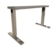 Begagnat bordsstativ från SA Möbler i krom. Mått: Höjd 63-76 cm x Bredd 119 cm x Djup 55 cm. 