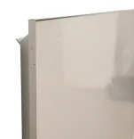 Begagnad vit whiteboard med aluminiumram. Mått: höjd 120 cm, bredd 164,5 cm och djup 4,5 cm. 