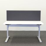 Begagnad bordsskärm 140 cm svart 140x60 cm
